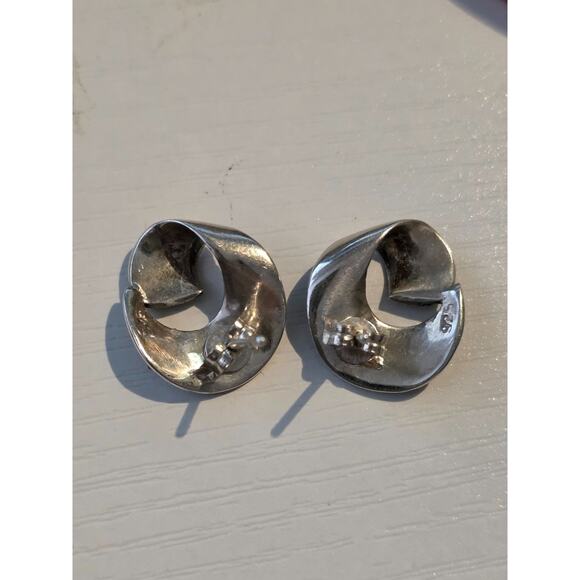 Vintage 925 Sterling Silver Marcasite Brooch & Earrings Set - Picture 3 of 9